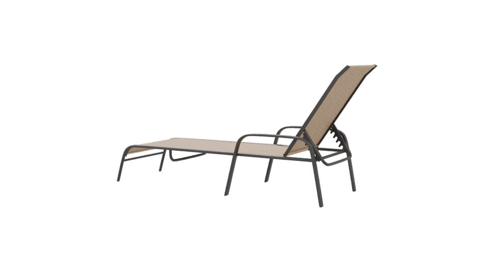Stylish Outdoor Lounger Model - Professional 3D Model Render 6