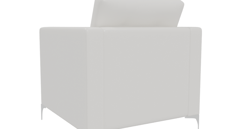 Sleek Modern Armchair 3D Model - Professional 3D Model Render 4