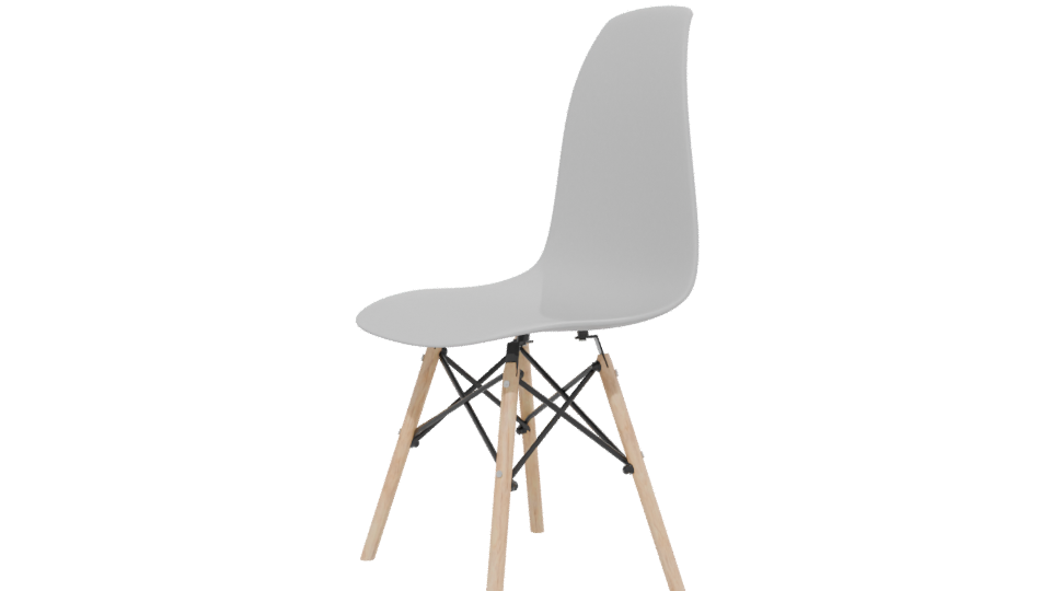 Contemporary Plastic Dining Chair 3D - Professional 3D Model Render 13