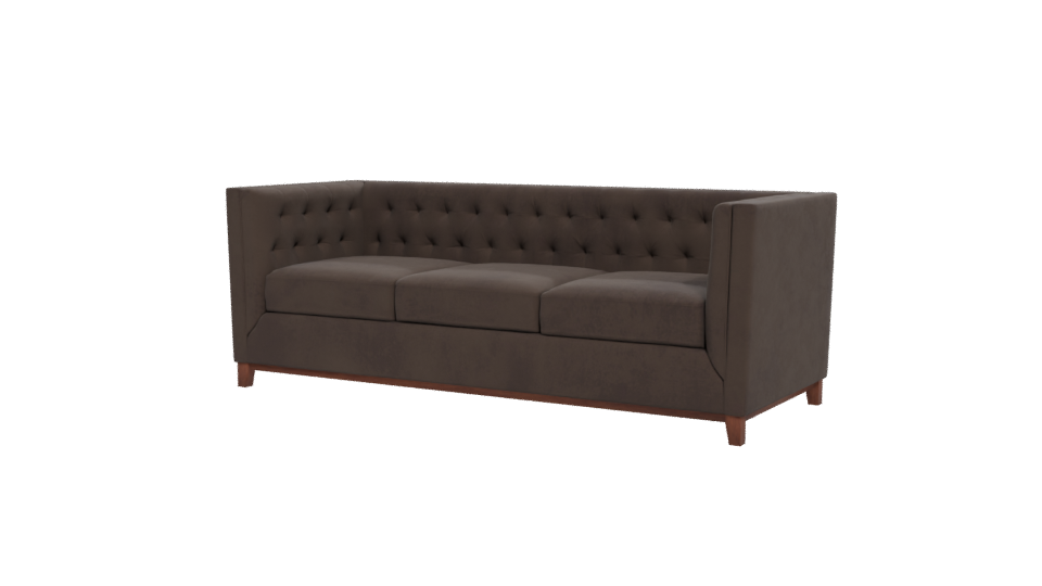 Sofa Roma 3C Velvet Chocolate 3D - Professional 3D Model Render 12
