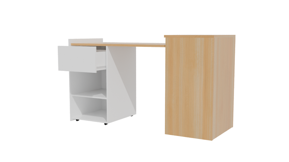 Modern Desk 3D Model - Professional 3D Model Render 12