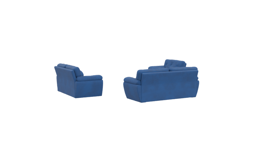 SALA 321 Azul Sofa Set 3D - Professional 3D Model Render 4