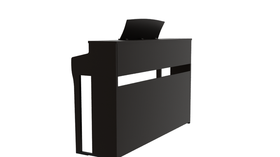 Stylish Digital Piano Model 3D - Professional 3D Model Render 3