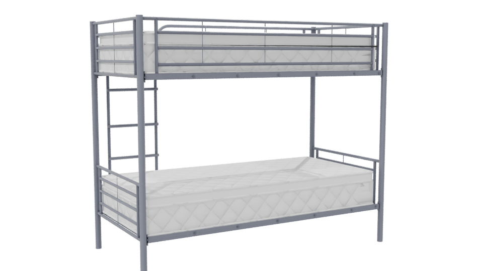 Industrial Bunk Bed 3D Model - Professional 3D Model Render 7