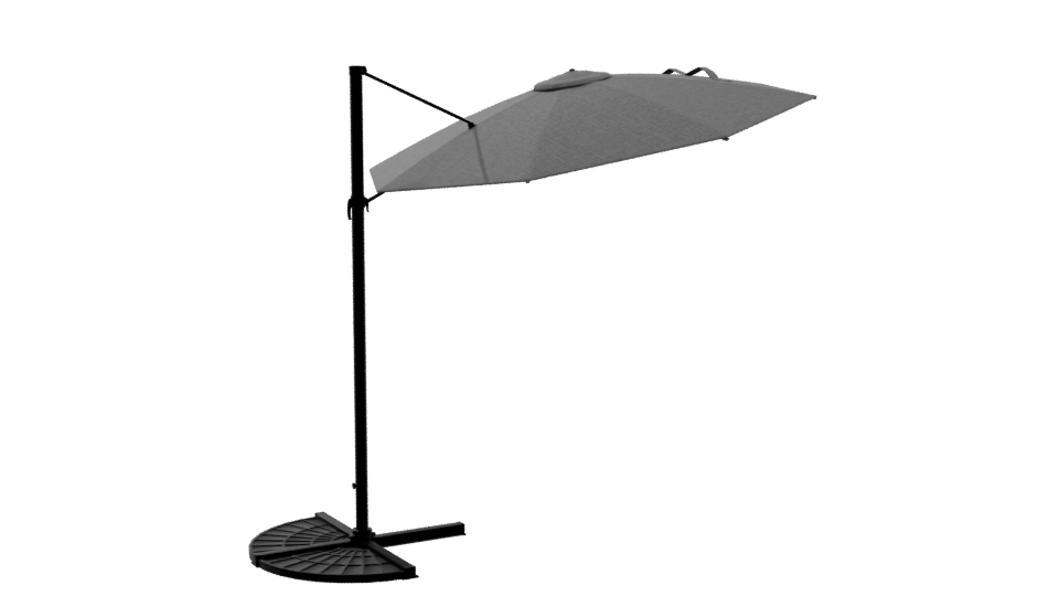 Stylish Outdoor Patio Umbrella 3D Model - Professional 3D Model Render 10