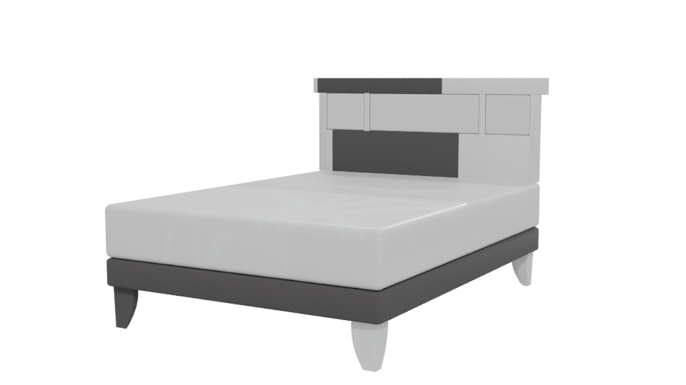 European Orthopedic Double Bed 3D - Professional 3D Model Render 12