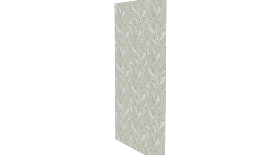 Elegant Botanical Pattern Wallpaper 3D Model - Professional 3D Model Render 7