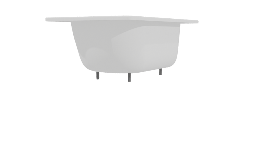 Contemporary Freestanding Bathtub 3D Model - Professional 3D Model Render 3