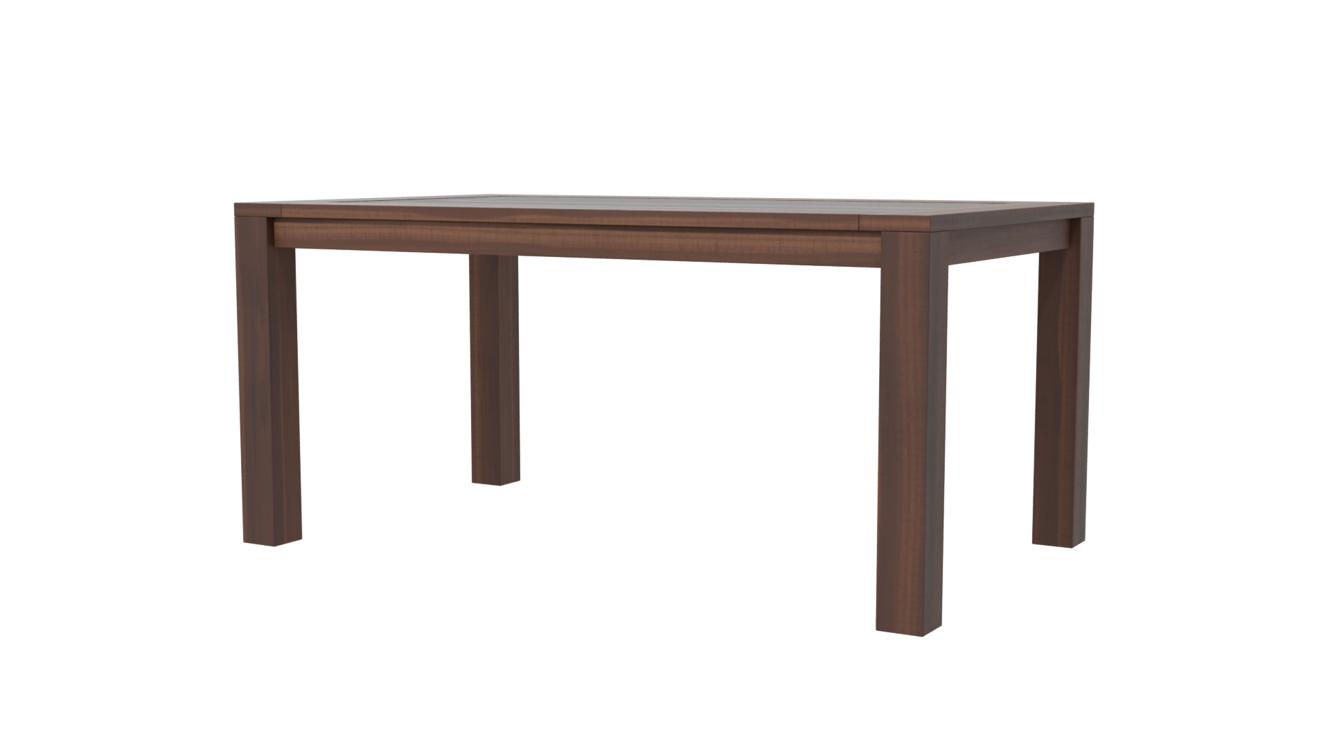 Elegant Glass-Top Wooden Table - Professional 3D Model Render 6