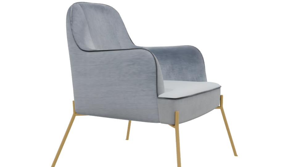 Stylish Modern Accent Chair 3D - Professional 3D Model Render 9