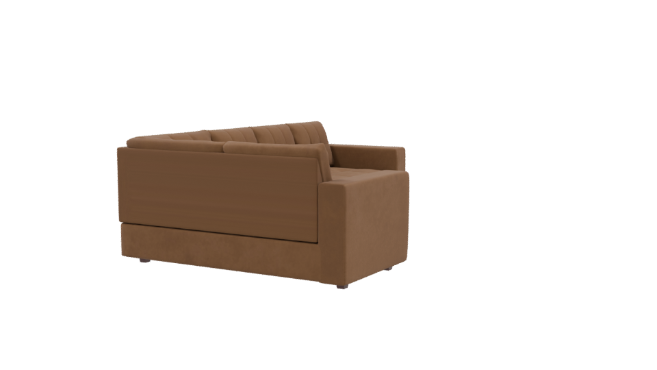 Stylish Sectional Sofa Model - Professional 3D Model Render 9