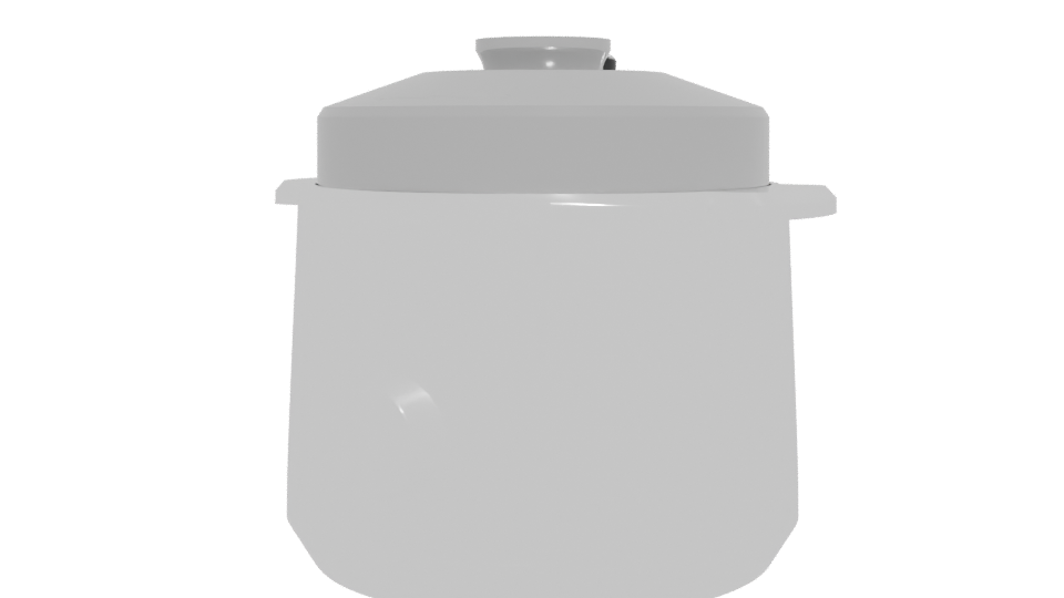 Compact Electric Pressure Cooker 3D - Professional 3D Model Render 12