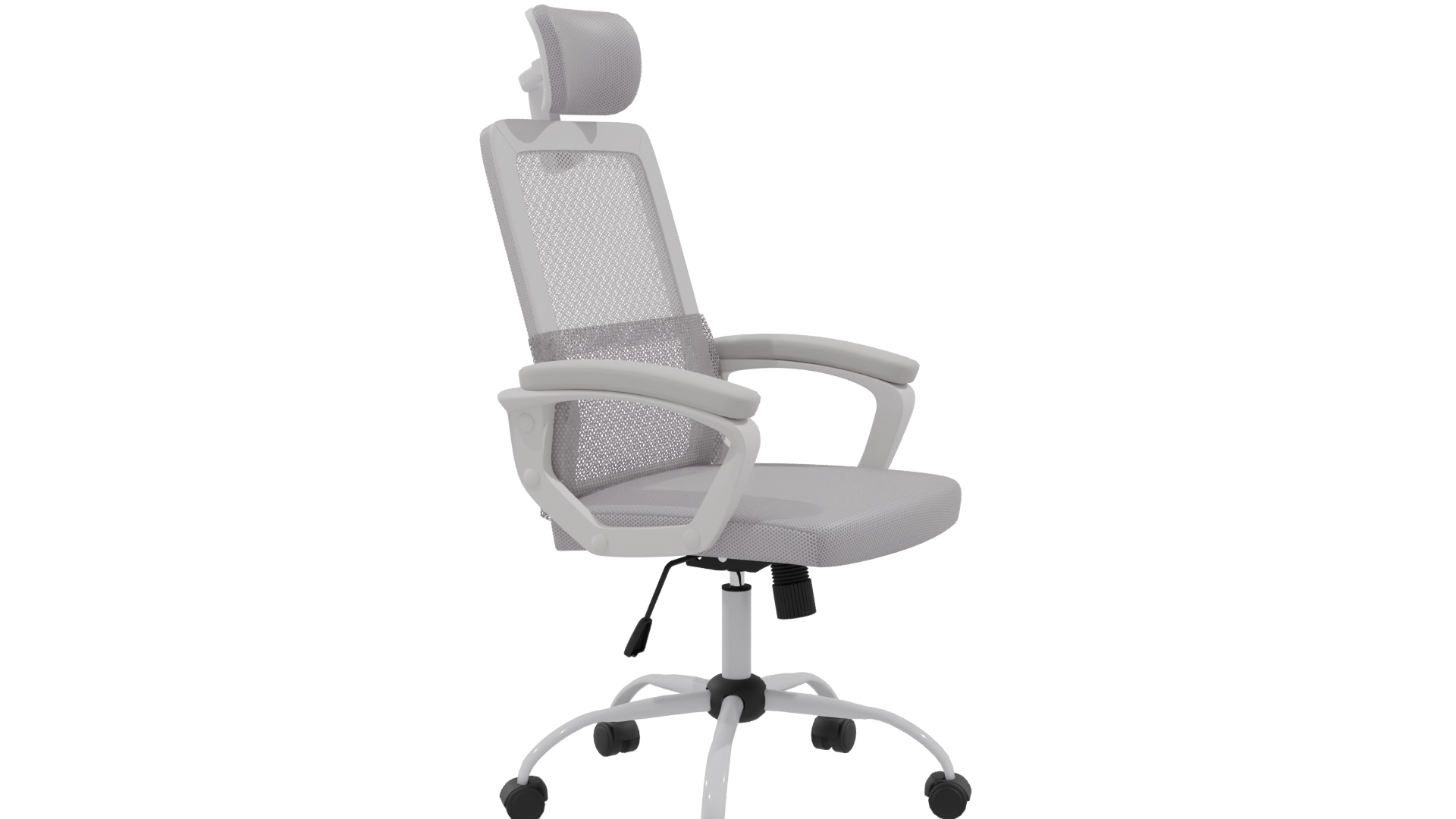 Ergonomic Office Chair Model - Professional 3D Model Render 9