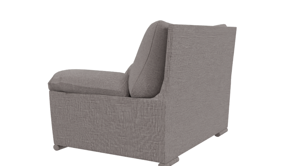Stylish Lounge Armchair 3D Model - Professional 3D Model Render 3