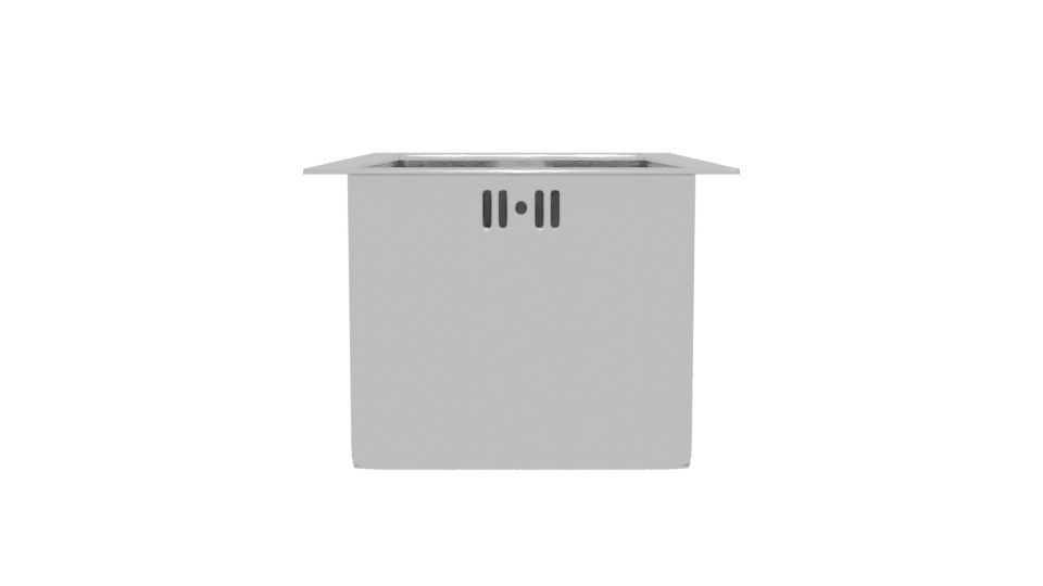 Stylish Stainless Steel Kitchen Sink 3D Model - Professional 3D Model Render 5