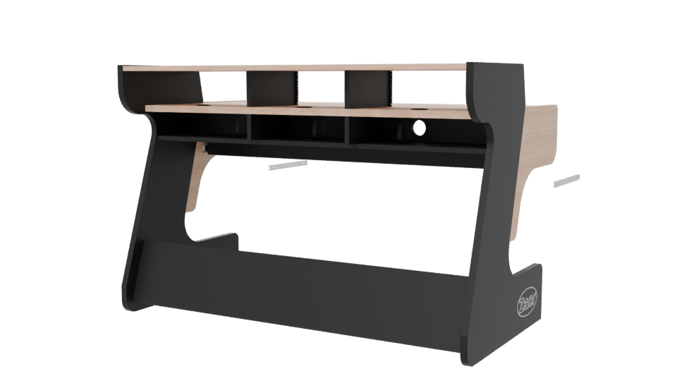 Contemporary Ergonomic Office Desk 3D Model - Professional 3D Model Render 6