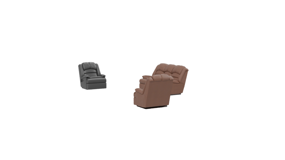 Elegant Reclining Sofa Set 3D - Professional 3D Model Render 13