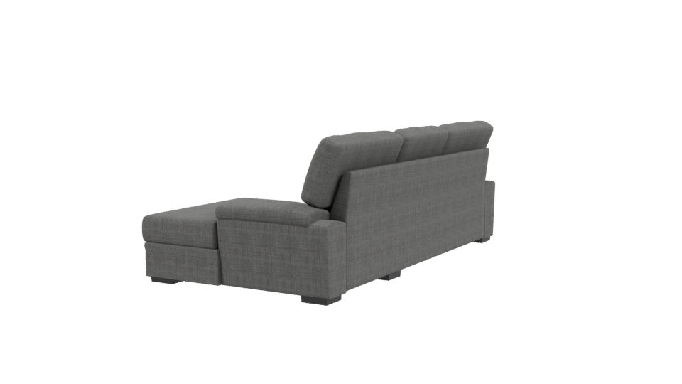 Modern L-Shaped Sofa 3D Model - Professional 3D Model Render 3