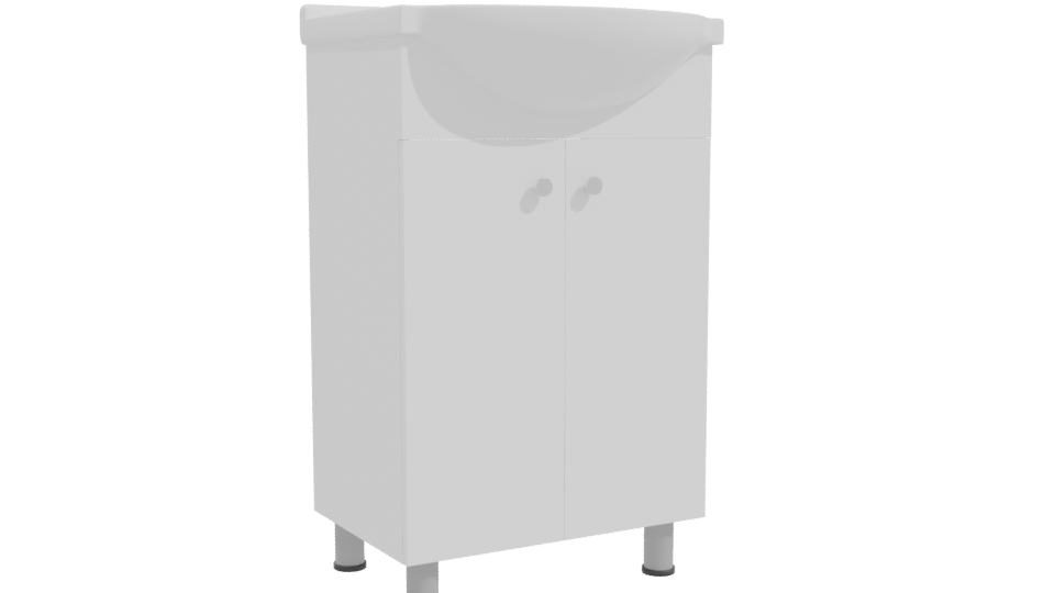 Modern Vanity Sink Cabinet 3D - Professional 3D Model Render 10