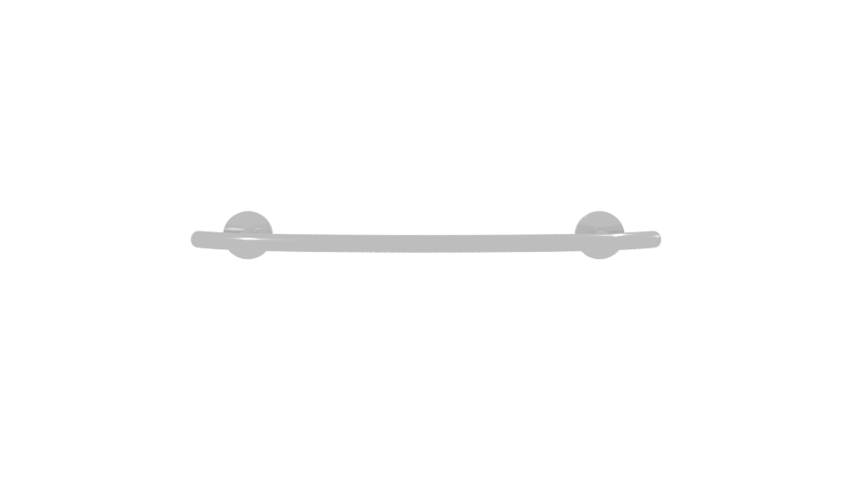 Stylish Metal Wall Hook 3D - Professional 3D Model Render 2