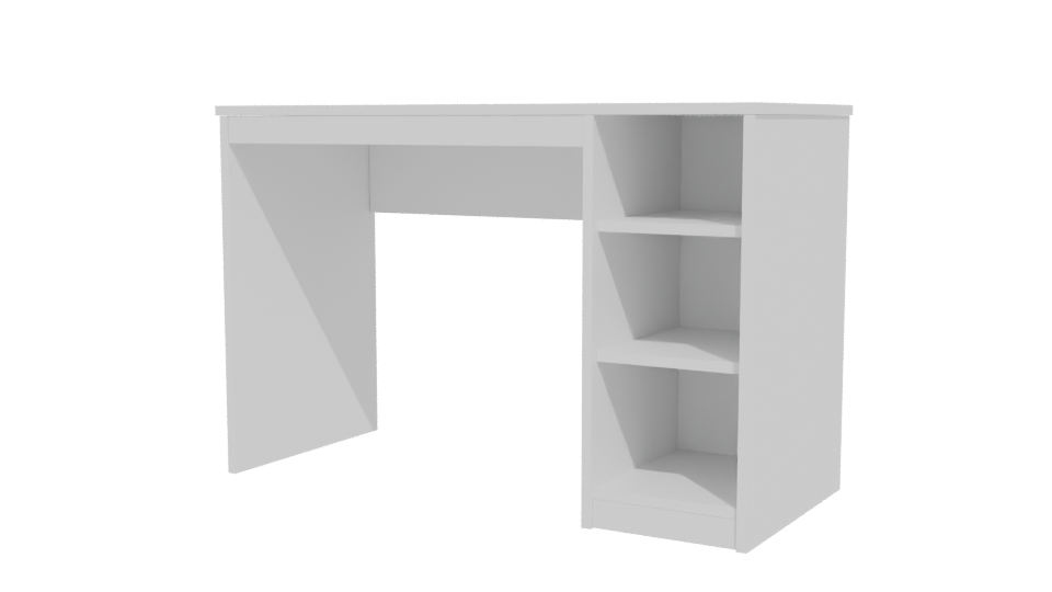 Minimalist Desktop Table 3D Model - Professional 3D Model Render 12