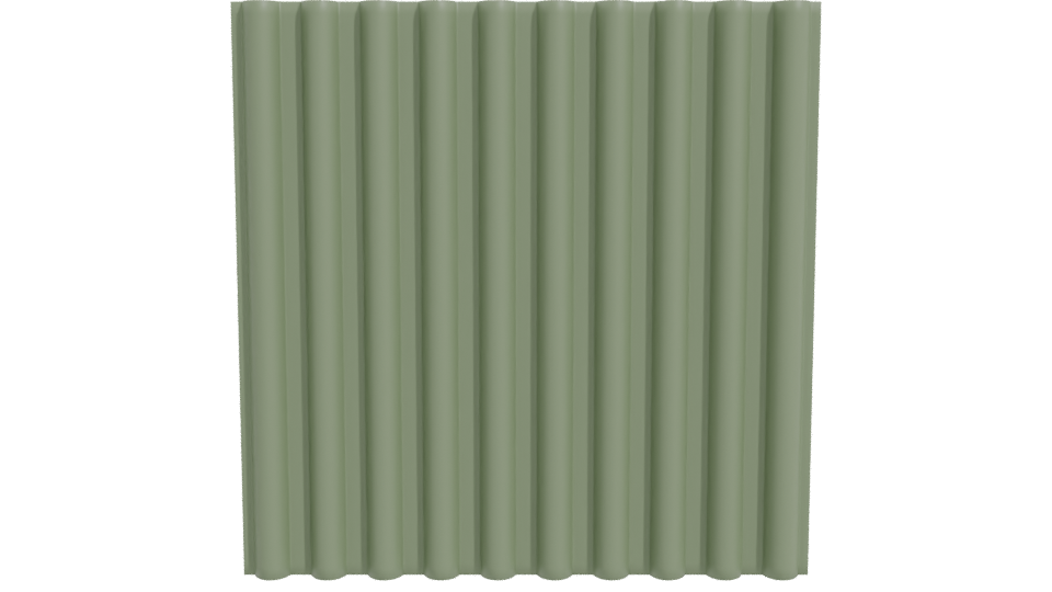 Vertical Corrugated Panel Model - Professional 3D Model Render 11