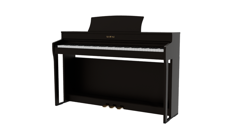 Stylish Digital Piano Model 3D - Professional 3D Model Render 12