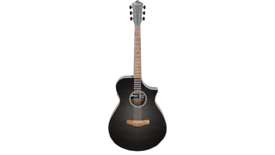 Stylized Acoustic Guitar Model 3D - Professional 3D Model Render 11
