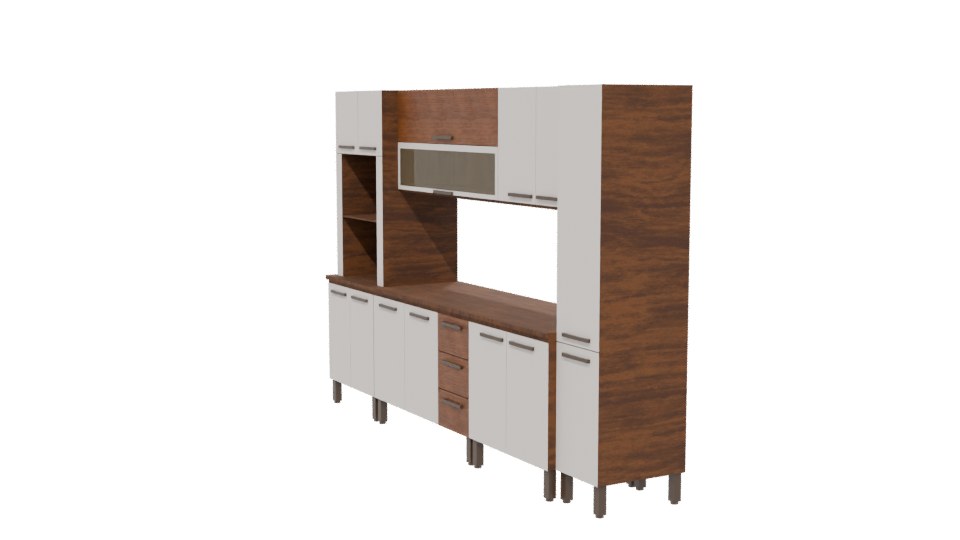 Stylish Kitchen Cabinet Model 3D - Professional 3D Model Render 13