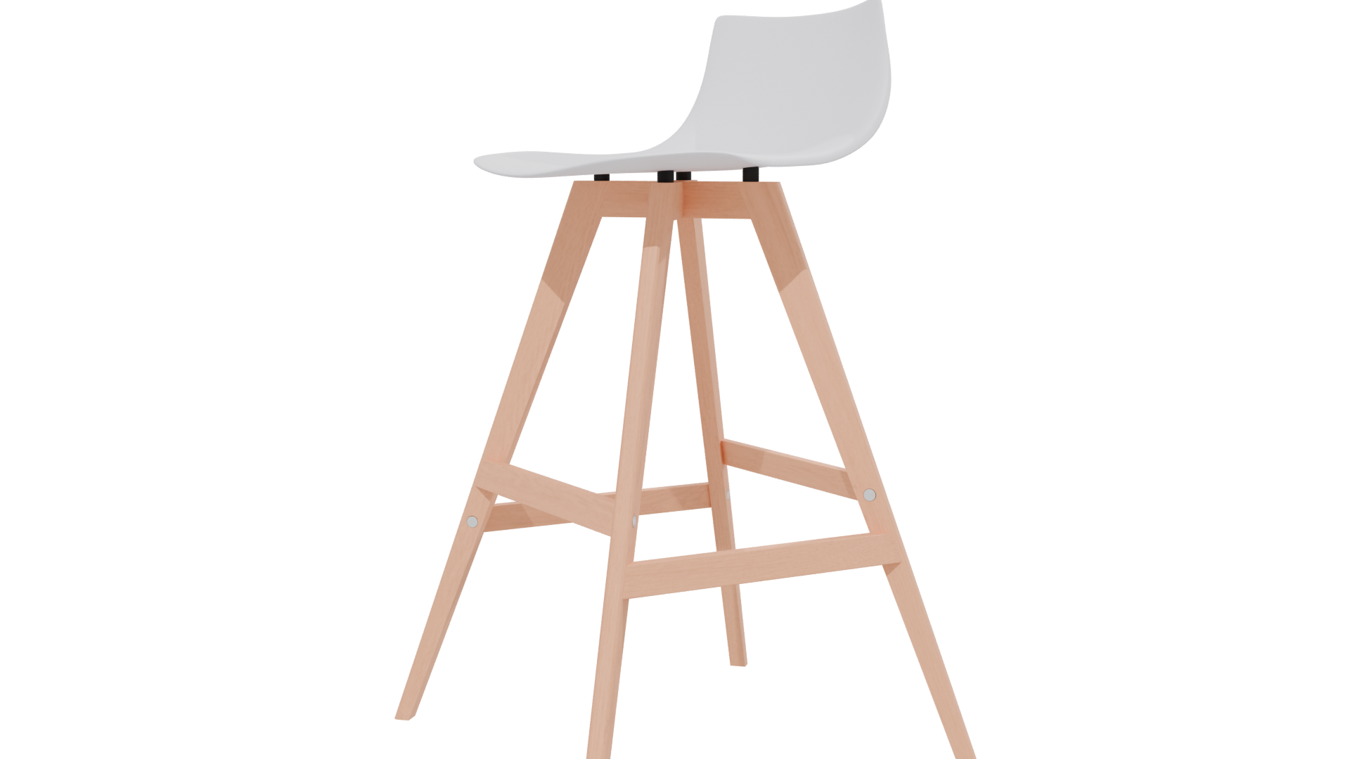 Stylish Minimalist Bar Stool 3D Model - Professional 3D Model Render 13