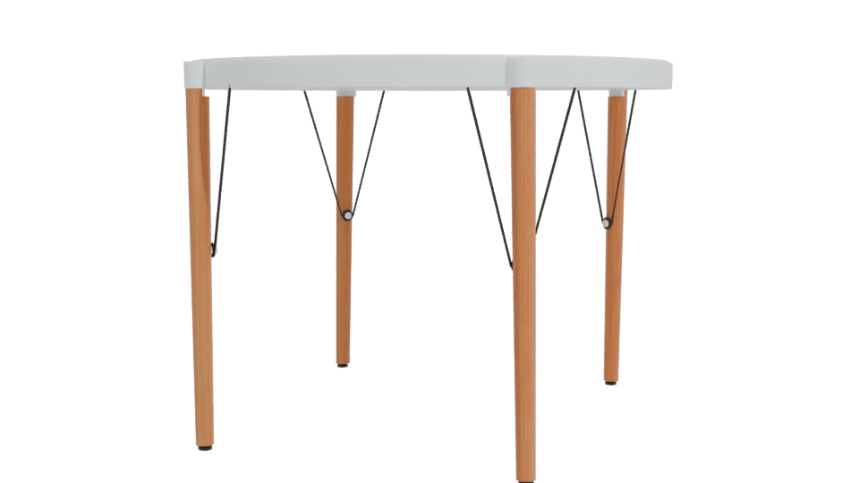 Stylish Round Dining Table 3D - Professional 3D Model Render 11