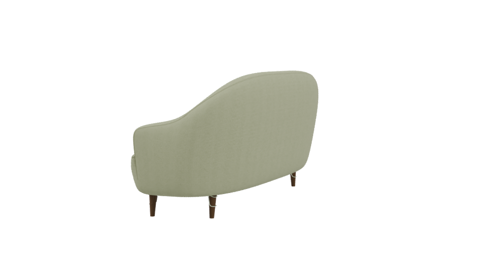 Stylish Green Fabric Sofa Model - Professional 3D Model Render 3