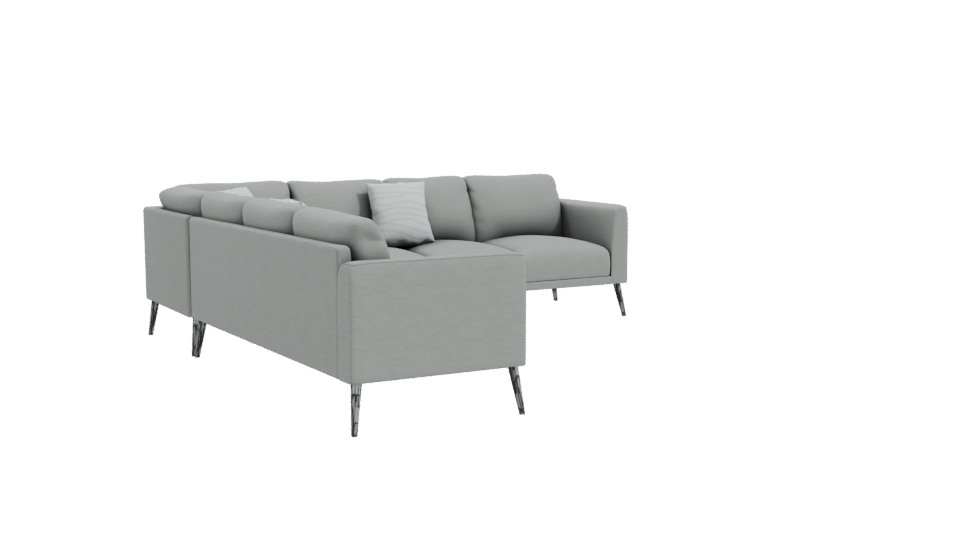 Contemporary Sectional Sofa Model - Professional 3D Model Render 10