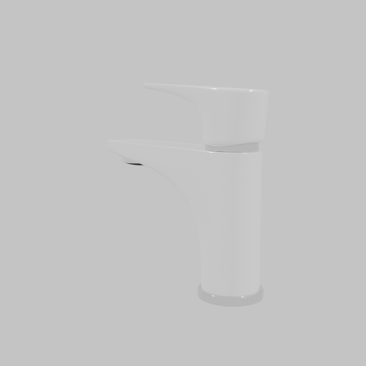 Monomando lavatorio Duo Bianco