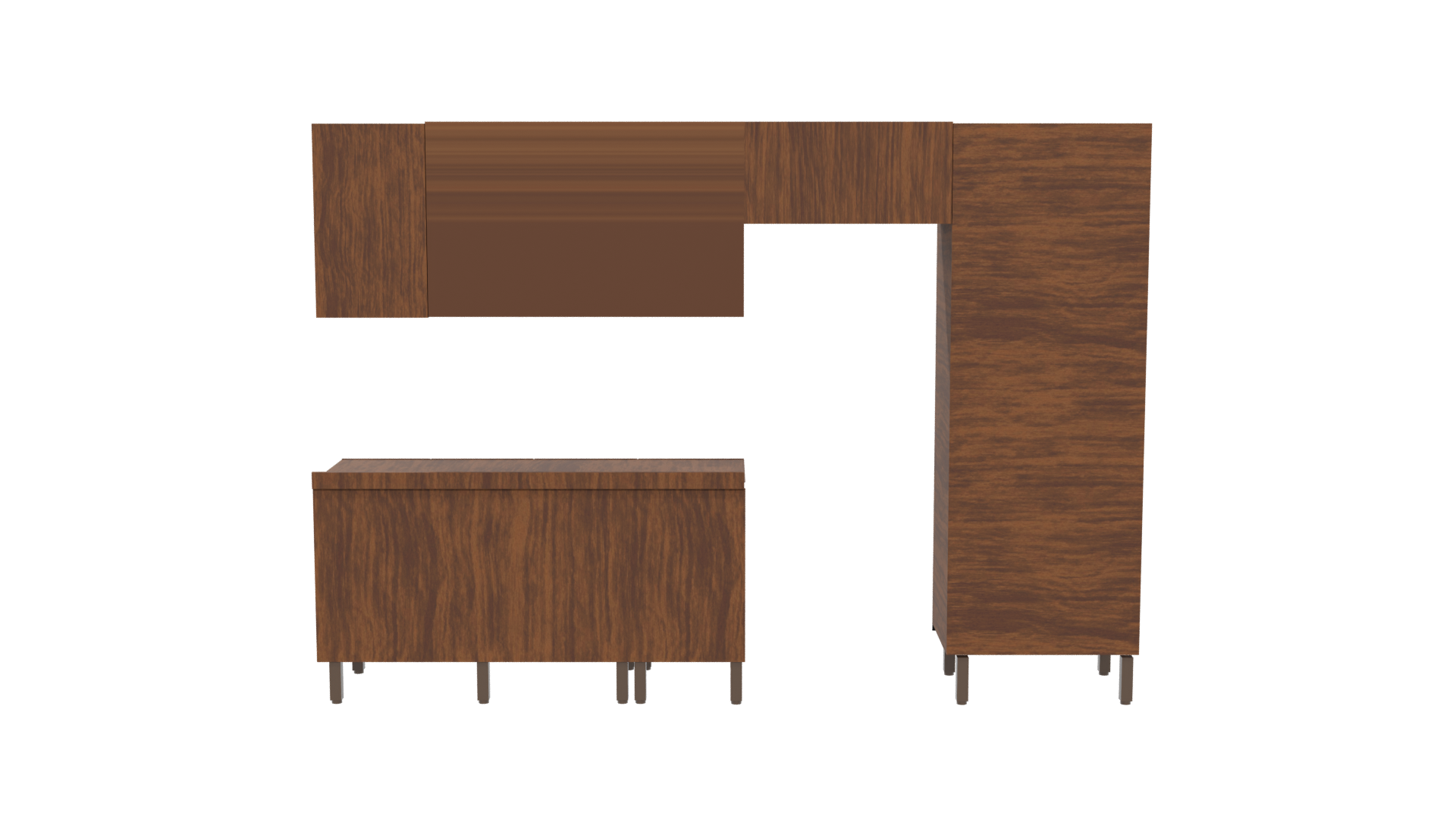 Stylish Kitchen Cabinet Set 3D - Professional 3D Model Render 5