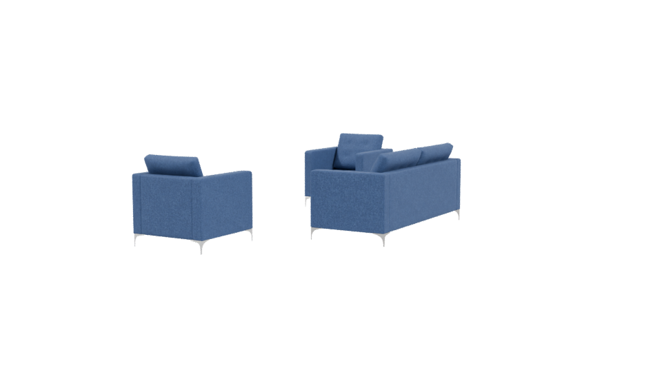 Stylish Sofa Set 3D Model - Professional 3D Model Render 3