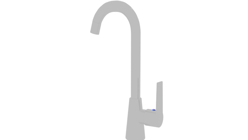 Stylish Modern Kitchen Faucet 3D - Professional 3D Model Render 12