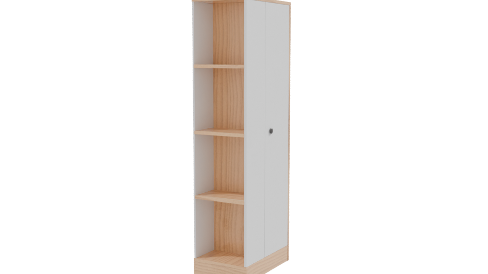 Minimalist Storage Cabinet 3D Model - Professional 3D Model Render 9
