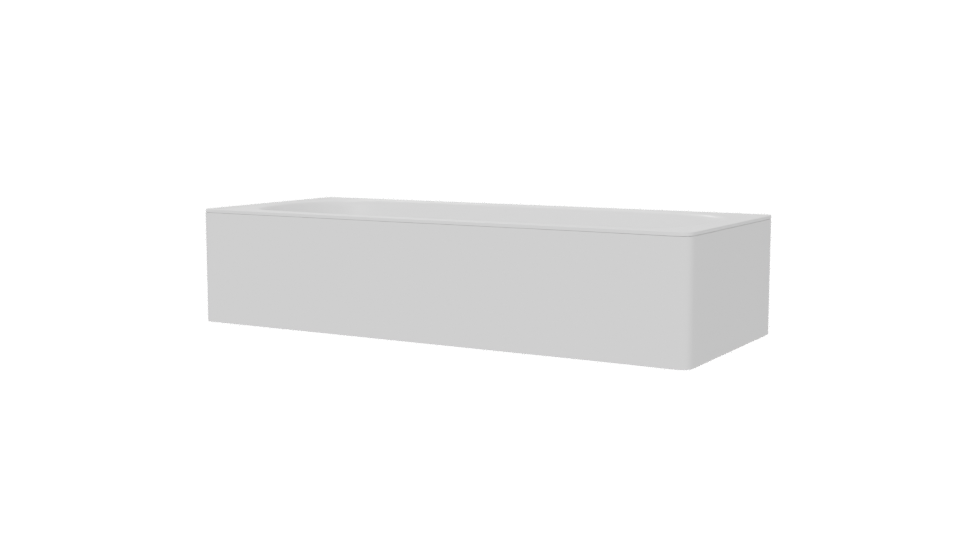 Sleek Modern Bathtub 3D Model - Professional 3D Model Render 6