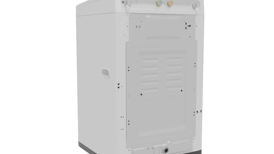 Compact Household Washing Machine Model - Professional 3D Model Render 4