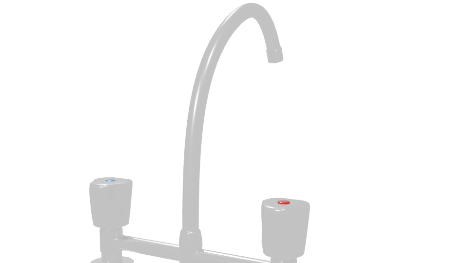 Stylish Kitchen Faucet Model - Professional 3D Model Render 6