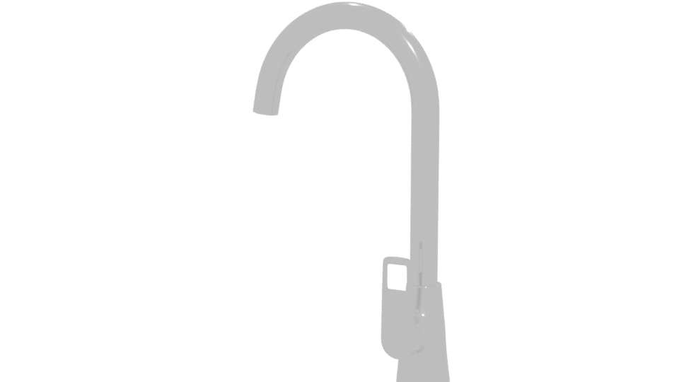 Sleek Modern Kitchen Faucet 3D Model - Professional 3D Model Render 12
