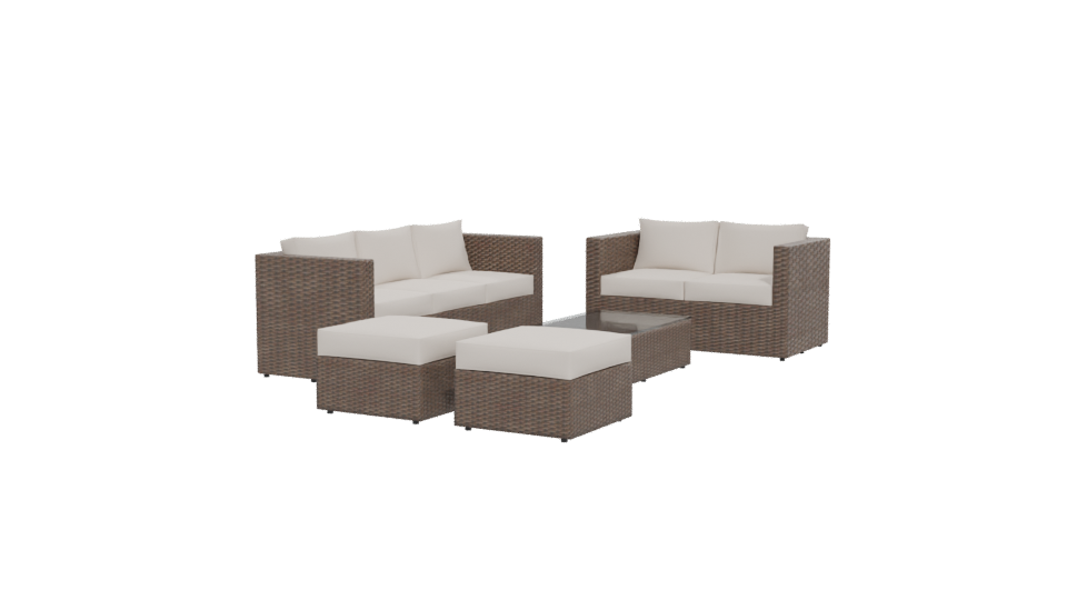 Modern Outdoor Furniture Set 3D - Professional 3D Model Render 12