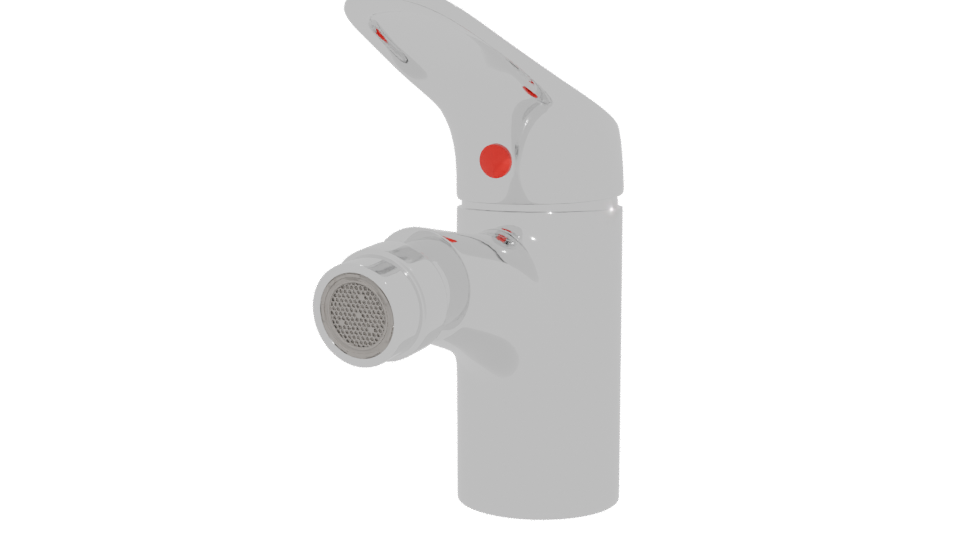 Sleek Modern Faucet 3D Model - Professional 3D Model Render 12