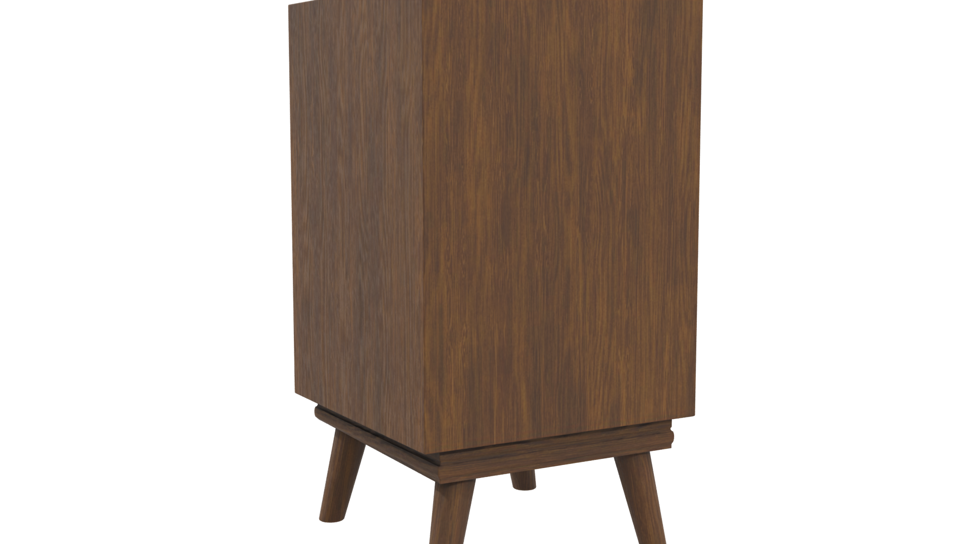 Stylish Wooden Storage Cabinet 3D - Professional 3D Model Render 4