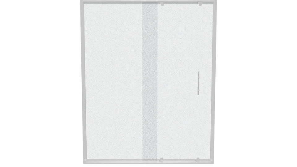 Frameless Glass Shower Door 3D - Professional 3D Model Render 5