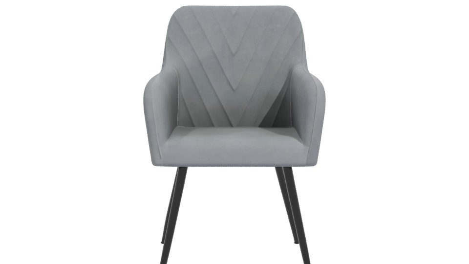 Modern Gray Occasional Chair 3D - Professional 3D Model Render 11