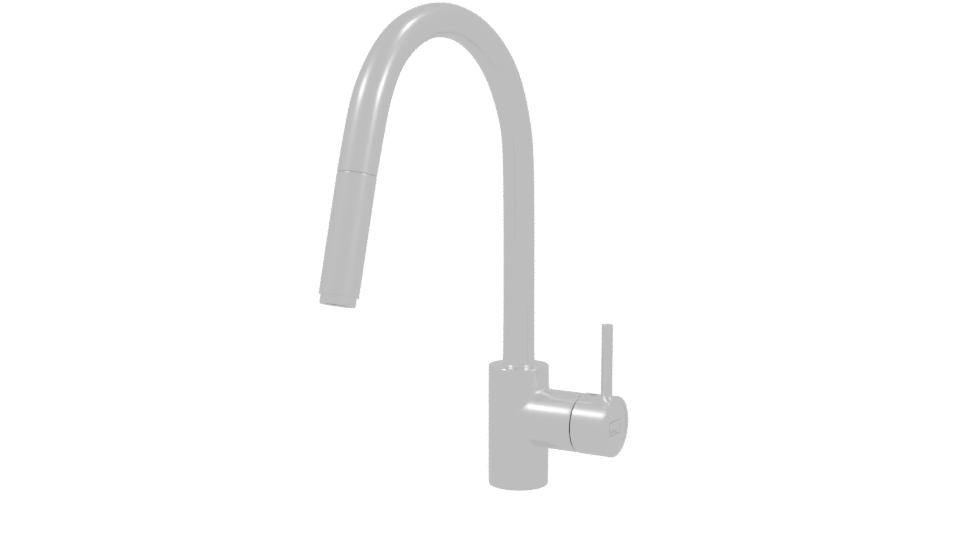 Modern Kitchen Faucet 3D Model - Professional 3D Model Render 3