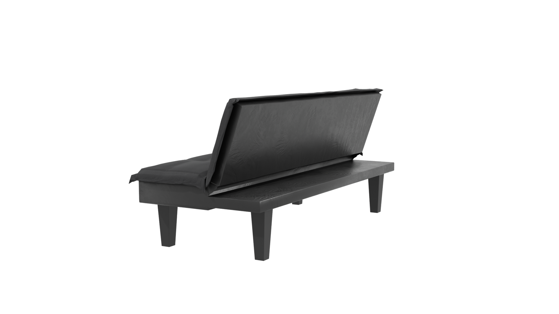 Stylish Black Sofa 3D Model - Professional 3D Model Render 3