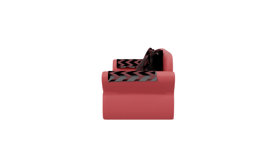 Stylish Contemporary Sofa 3D Model - Professional 3D Model Render 2